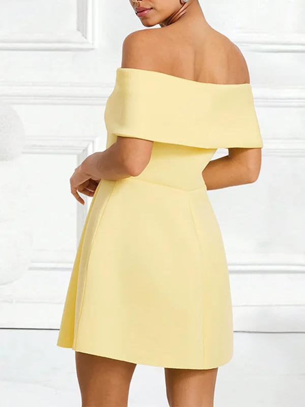 エレガントな女性の夏のサテンドレスプリンセスオフショルダーレースドレススリムフィットAラインガウンシックなヨーロッパのミディイブニングドレス