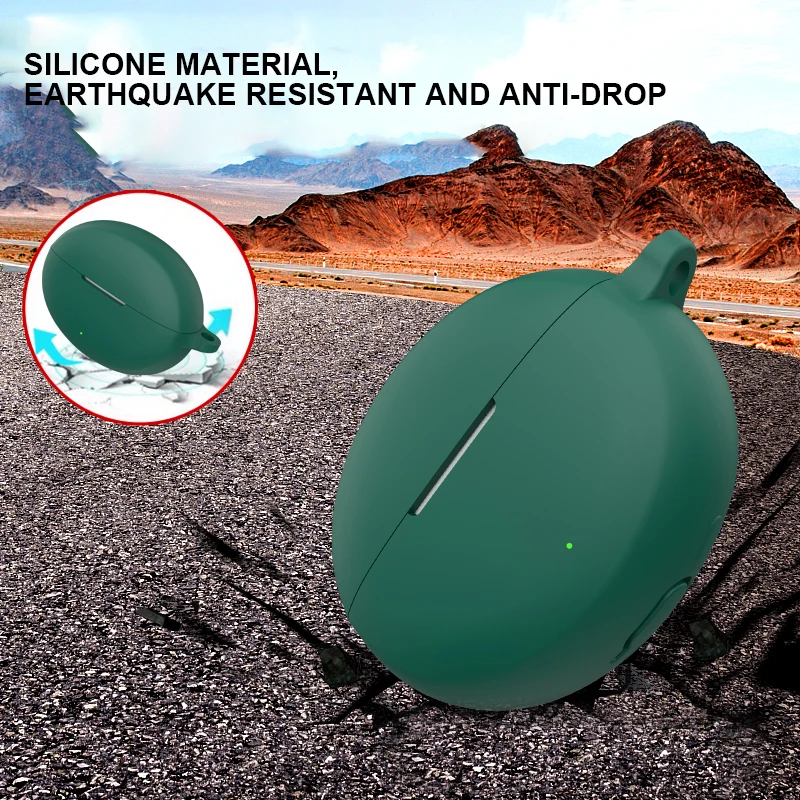 

Silicone Case for OPPO Enco Air5 Pro,Ultra Slim Anti-Scratch Protective Earbuds Case Lightweight Earphone Skin Cover with Hook