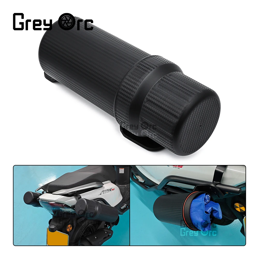 Waterproof Off-Road Tool Tube Gloves Raincoat Universal Outdoor Storage Box Lock for BMW Kawasaki Suzuki Ducati