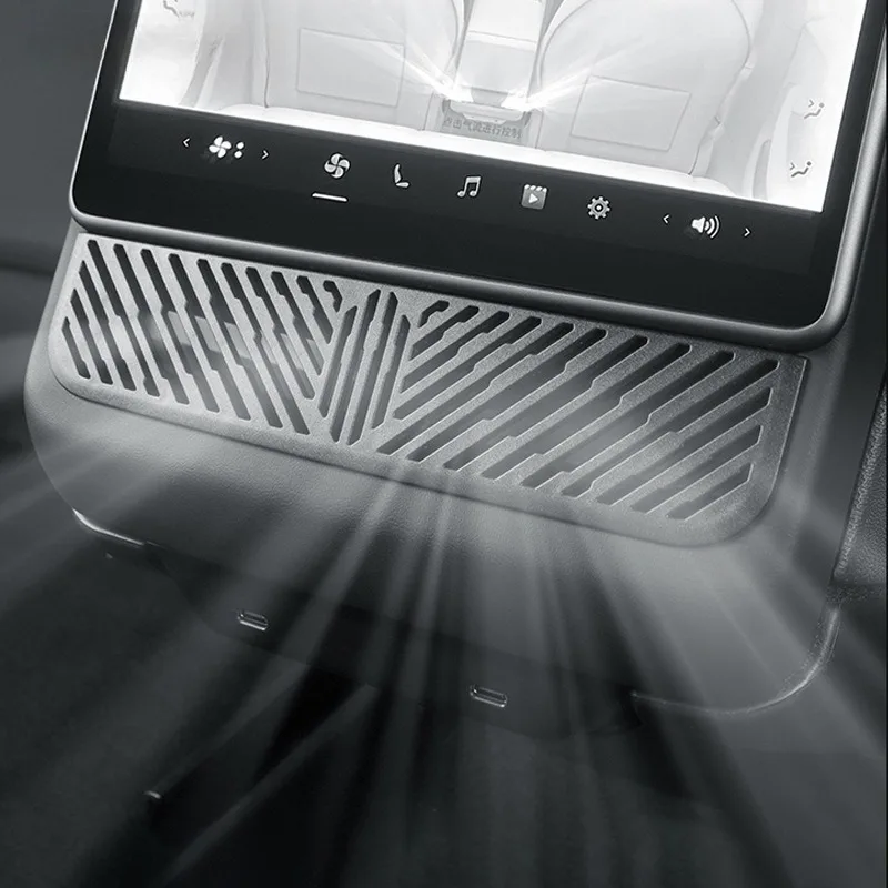 

For Model Y Juniper Rear Air Vent Cover Model 3 Highland Armrest Box Back Conditioner Outlet Filter Grille Protector Cover