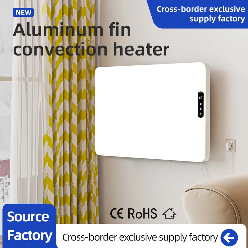 سخان مروحة جرافيتي 110 فولت - سخان كهربائي حراري مثبت على الحائط مع تحكم ذكي في درجة الحرارة