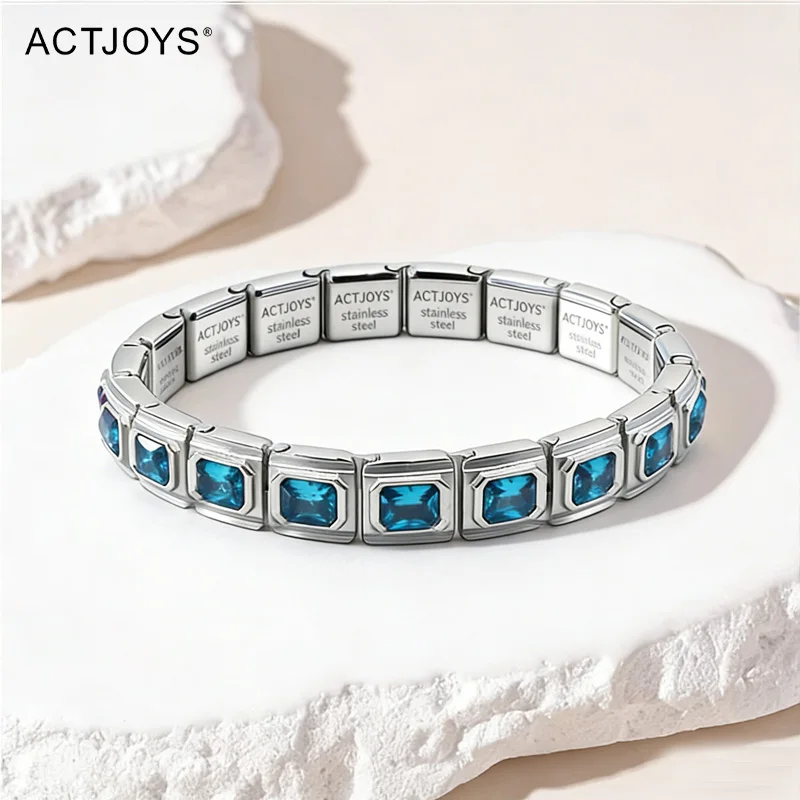 

2026 Actjoys Bracelet New Silver Bracelet Birthday Anniversary Gift For Men Women Diy Size Energy Charm Bracelet Advanced Chain