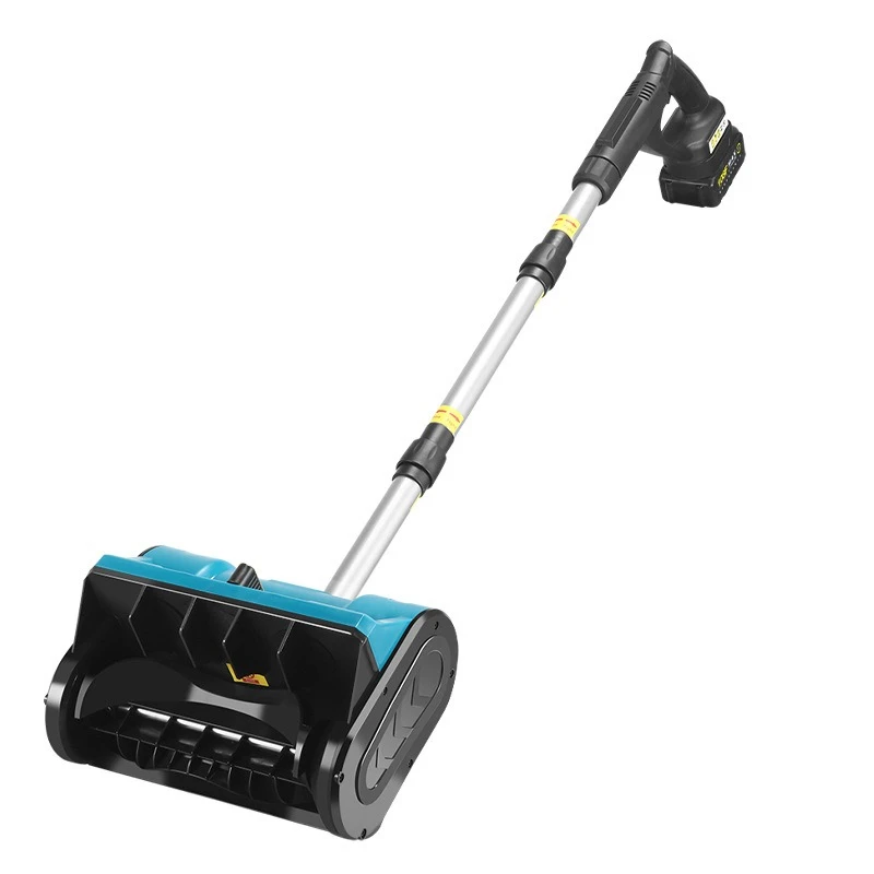 

High power hand push lithium battery snow plow wireless charging foldable road thrower