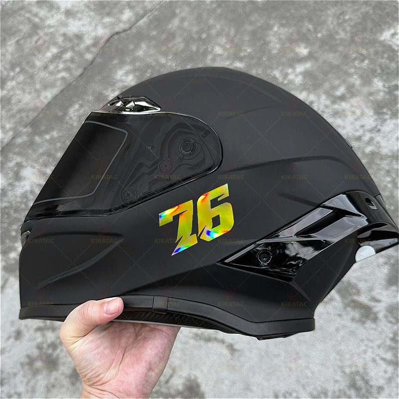 الذهب الليزر 2 حجم حزمة دراجة نارية عدد ملصقات مقاوم للماء للدراجات النارية Fairings الخوذ خزانات الوقود نوافذ السيارات شارات الفينيل