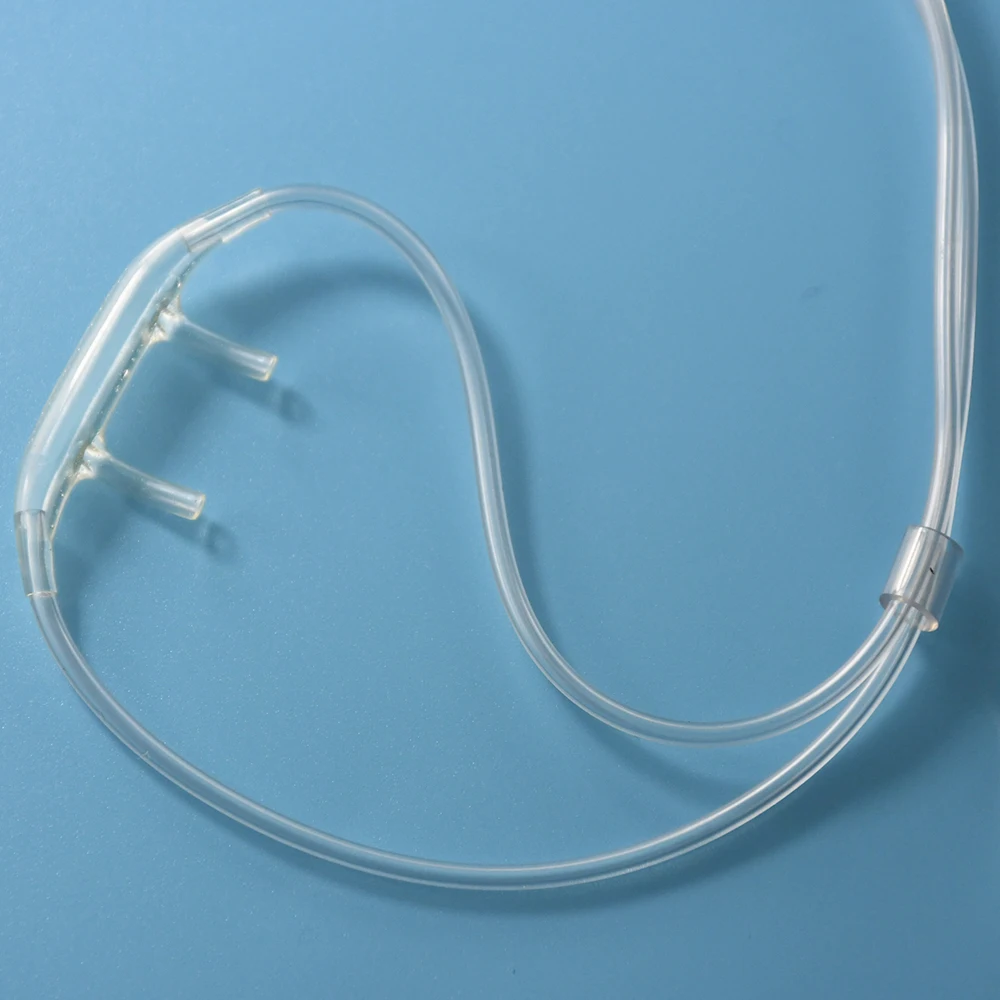 Nasal Oxygen Tube Co2 O2 H2 Oxygen Generator Parts Disposable Medical Pvc Tube Nasal Catheter with Luer Female Connector