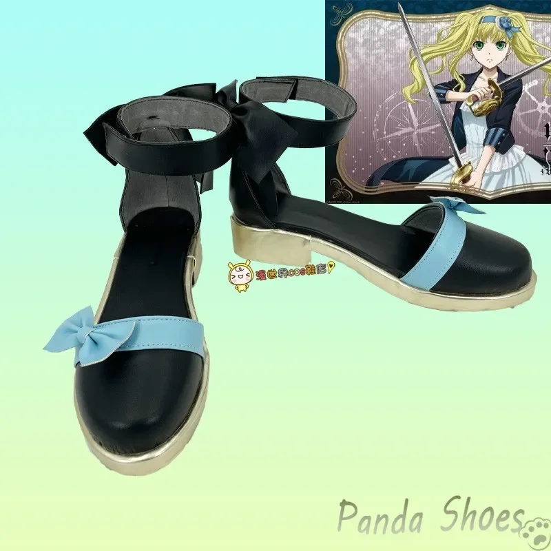 Black Butler Erizabesu Cosplay Shoes Anime Boots Black Butler Erizabesu Middofodo Cosplay Costume Prop Shoes for Halloween Party