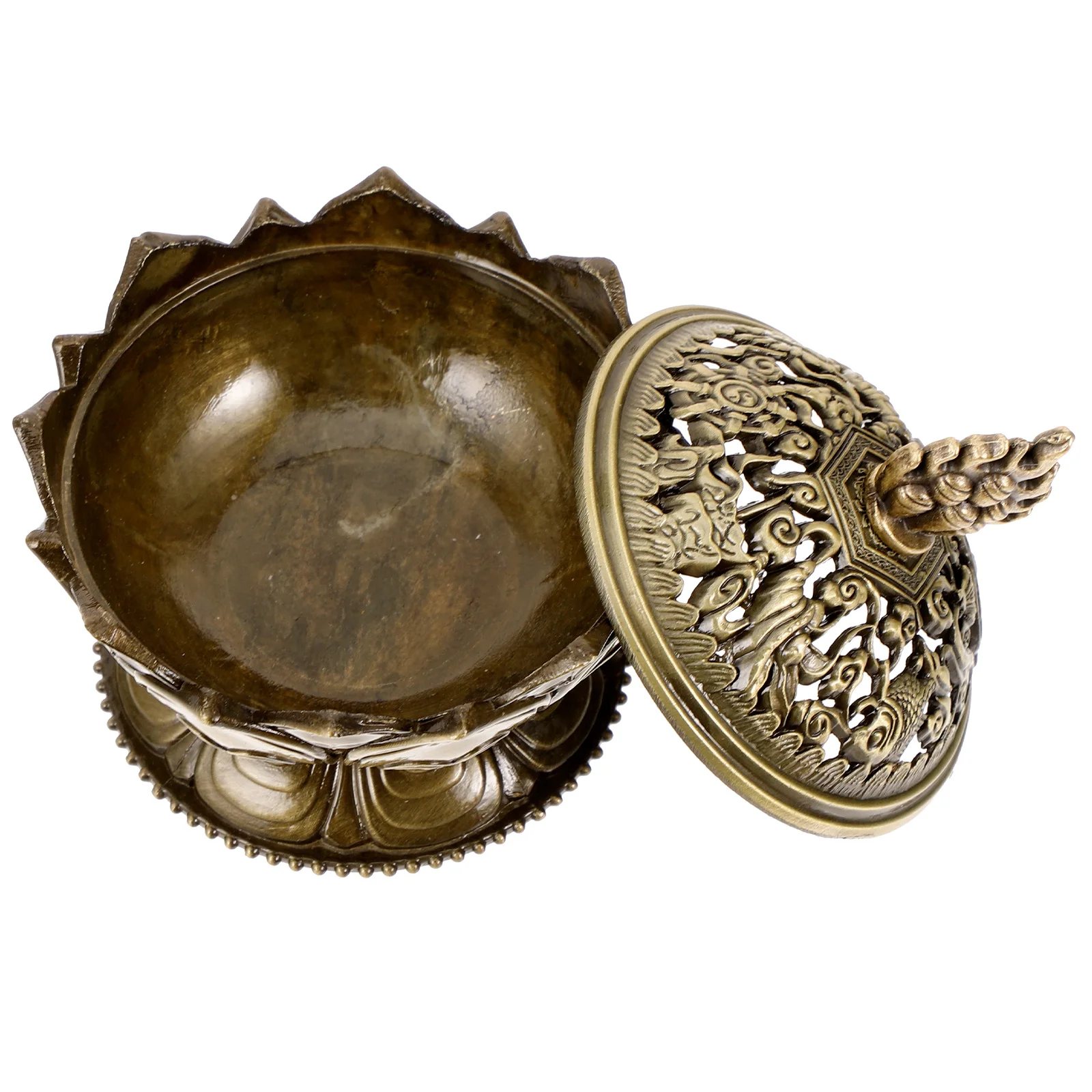 

Incense Burner Alloy Vintage Aroma Diffuser For Home Office Tea Ceremony Shelf Decor Incense Burner Furnace