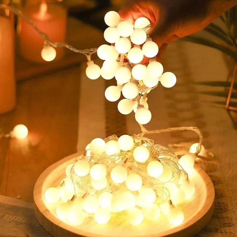 

10M 100LED Fairy Garland LED Ball String Lights Chrismtas Bulb Fairy String Decorative Lights for Holiday Wedding Party Decor