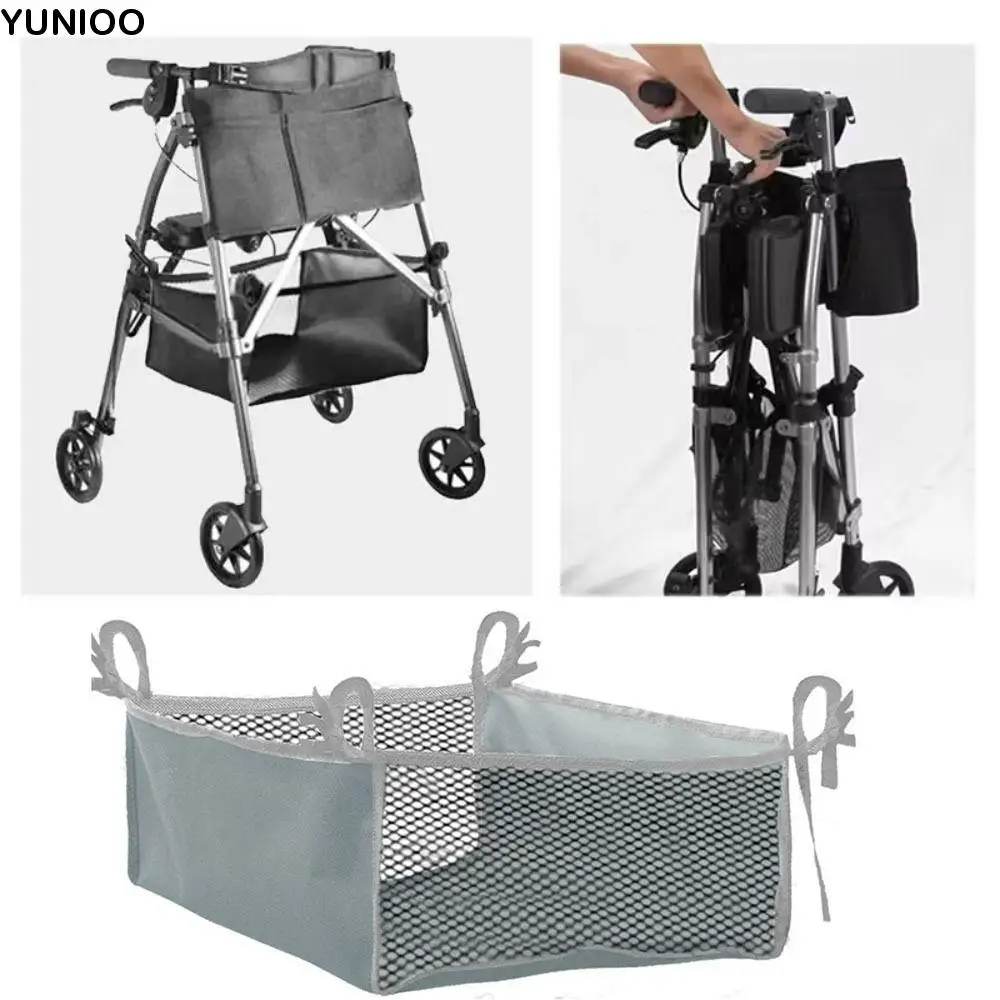 

Hanging Under Wheelchair Storage Bag Portable Mesh Stroller Storage Basket Folding Base Storage Under Table Storage Net