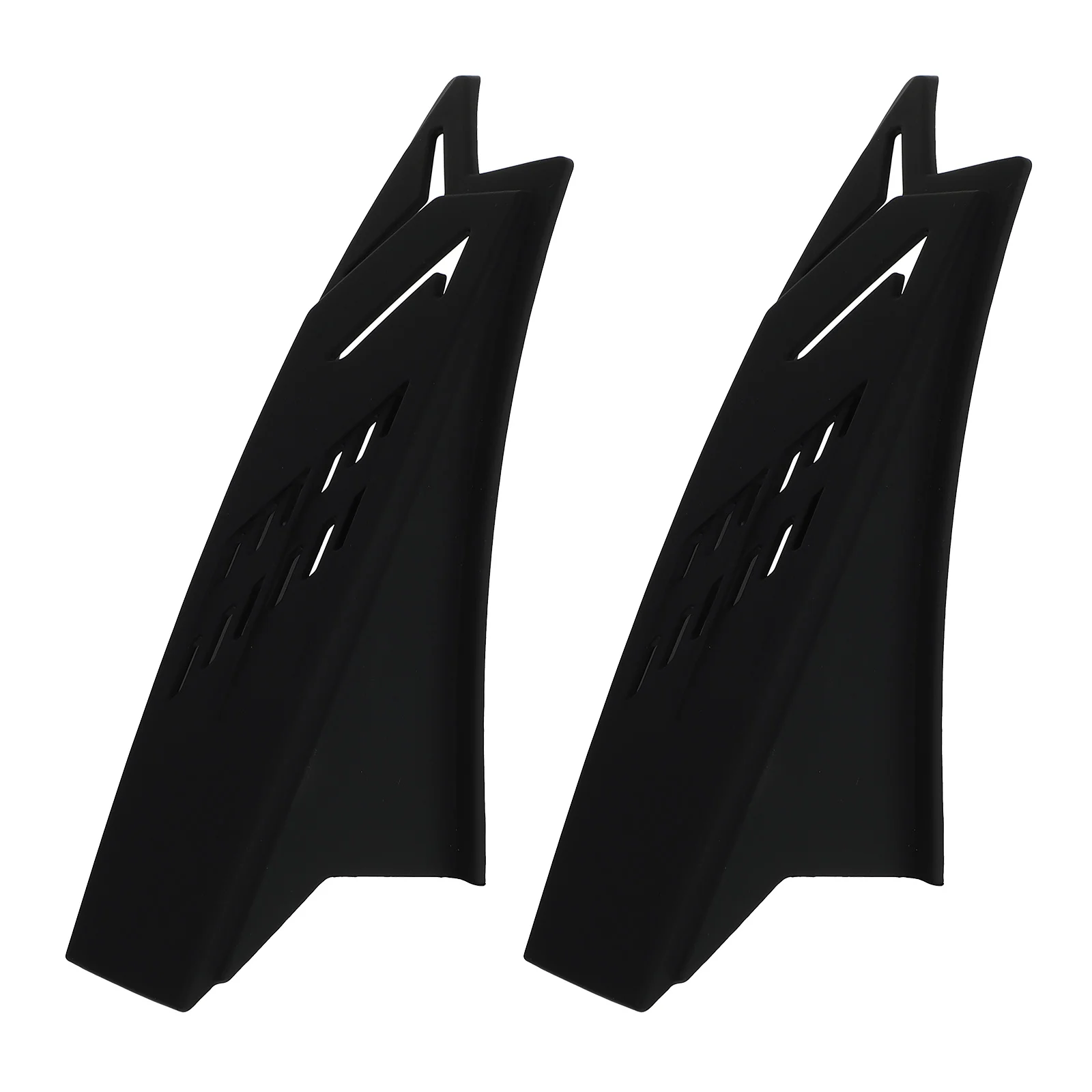 

2 Pcs Motorcycle Helmets Decoration Rain Proof Horn Riding 20X6cm Electric Car Horns Plastic Black