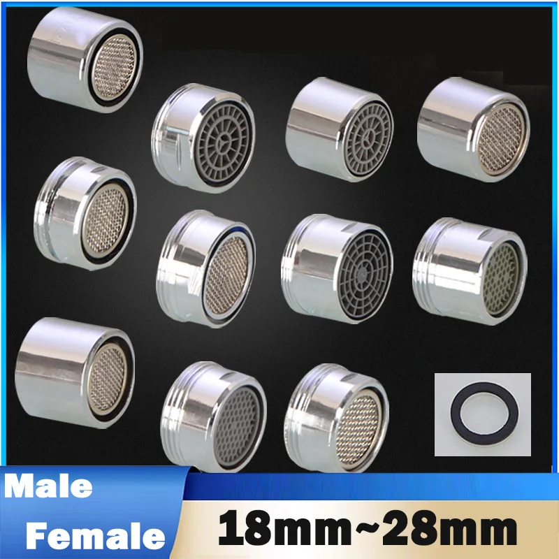 1Pcs 18mm~28mm Faucet bubbler kitchen dish basin bathroom basin filter mouthpiece foam splash-proof spout fitting Water Saving