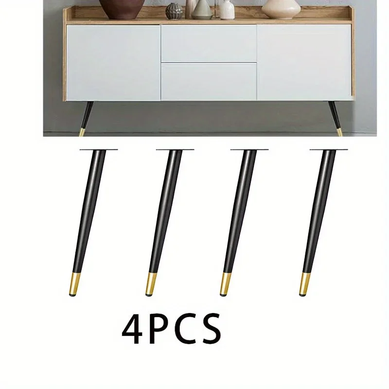 4pcs Furniture Leg Accessories Furniture Legs Metal Furniture Replacement Sofa Living Room Bedroom Table Cabinet TV Stand Feet
