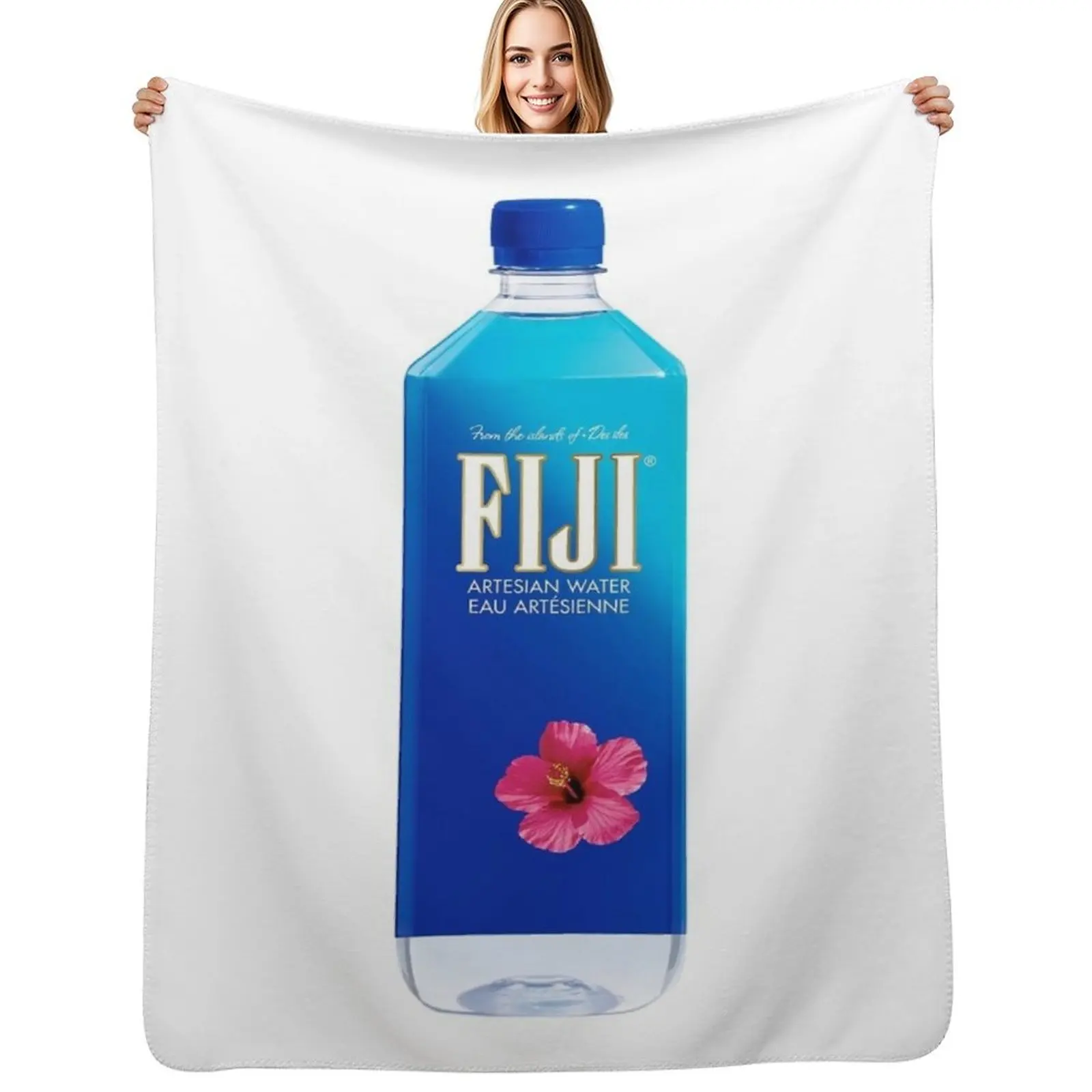 

FIJI Water Bottle Throw Blanket Warm Throw Blanket Gift for Anniversary