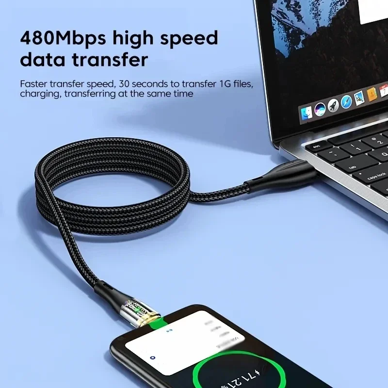 Xiaomi 120W Type-c Charger Cord 6A USB To Type C Cable Super Fast Charging Data Cord For Redmi Note 11 Samsung S21 S22 Huawei