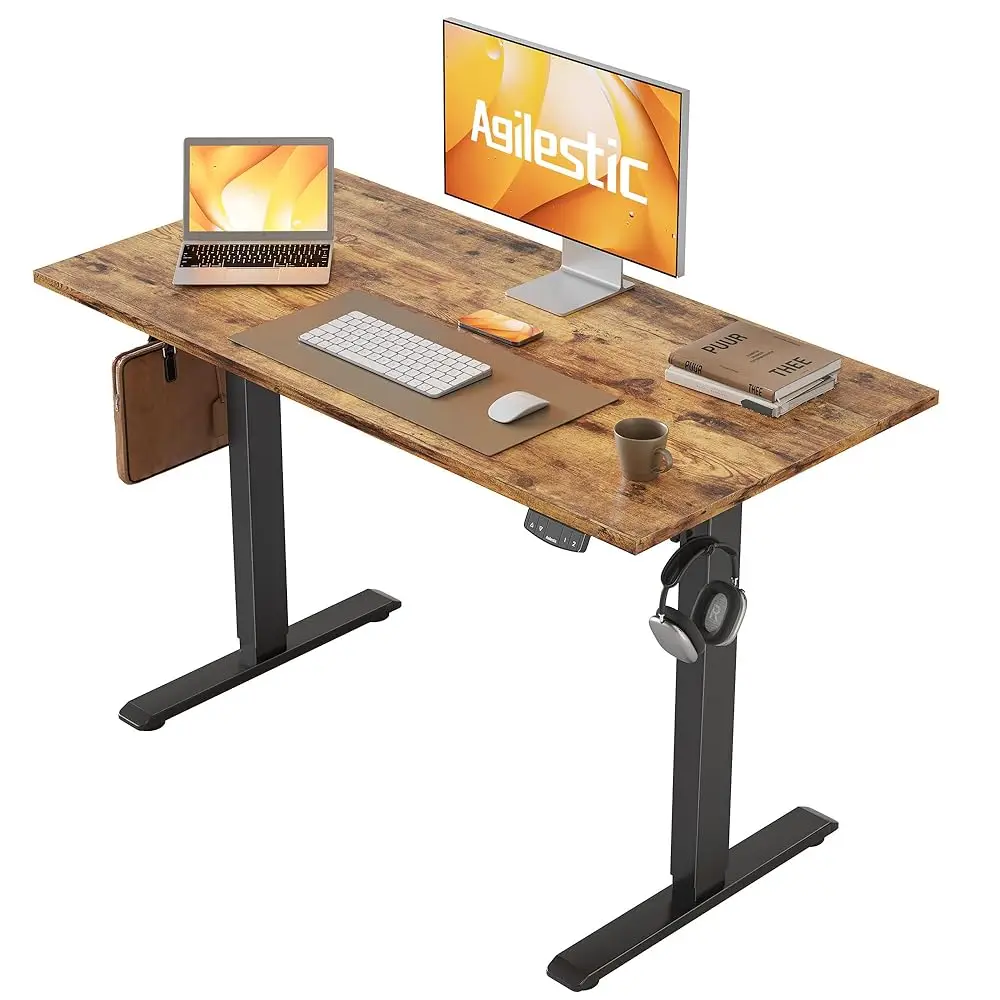 

Electric Standing Desk 40 X 24 Hes, Height Adjustable Desk, Sit Stand Up For Work Office Home, Ergonomic Rising Computer Table