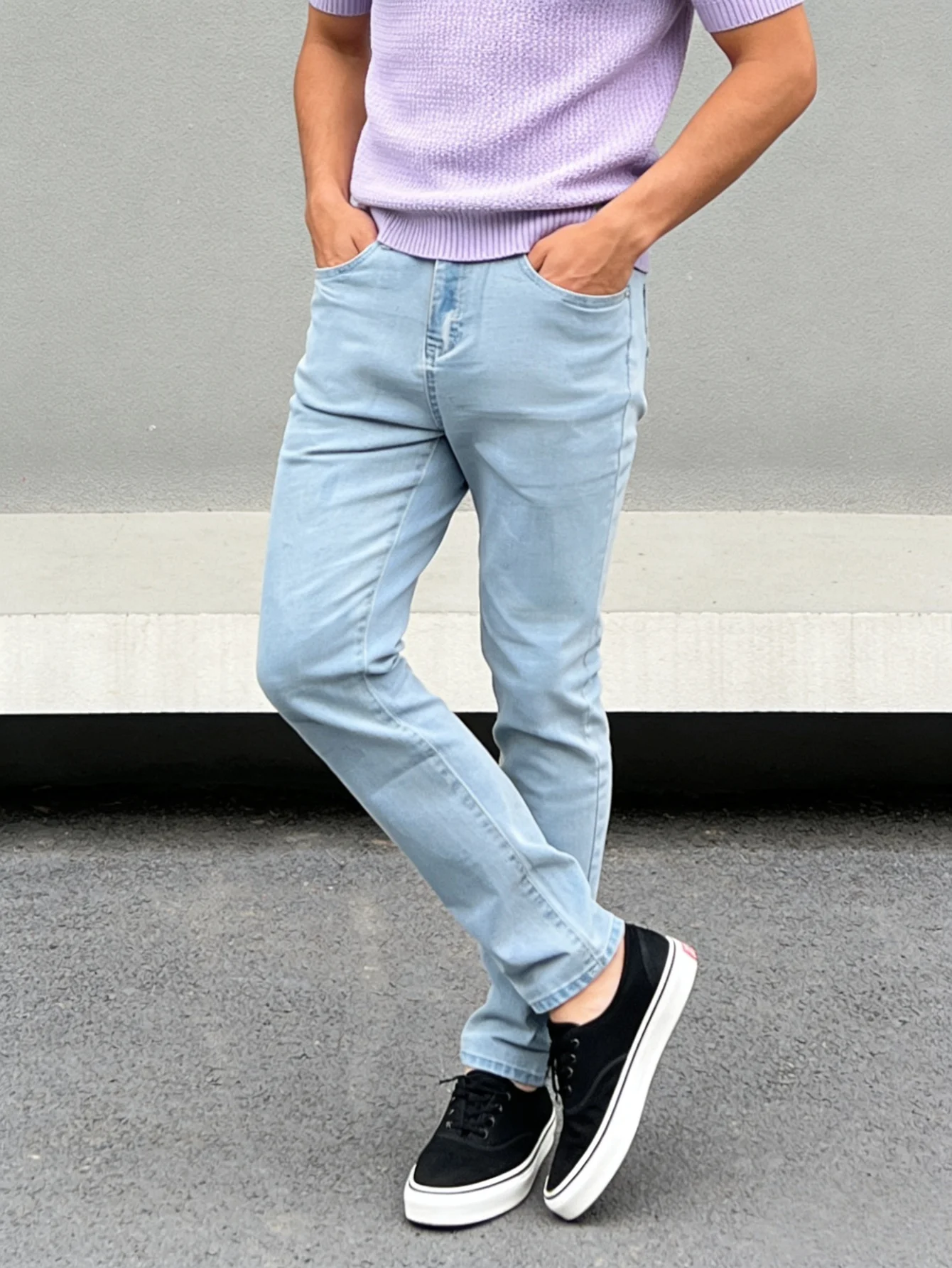 Trendy Flare Leg Jeans Men, Fashion Street Style Denim Pants, Retro Modern Trousers, Unique Gift for Lover