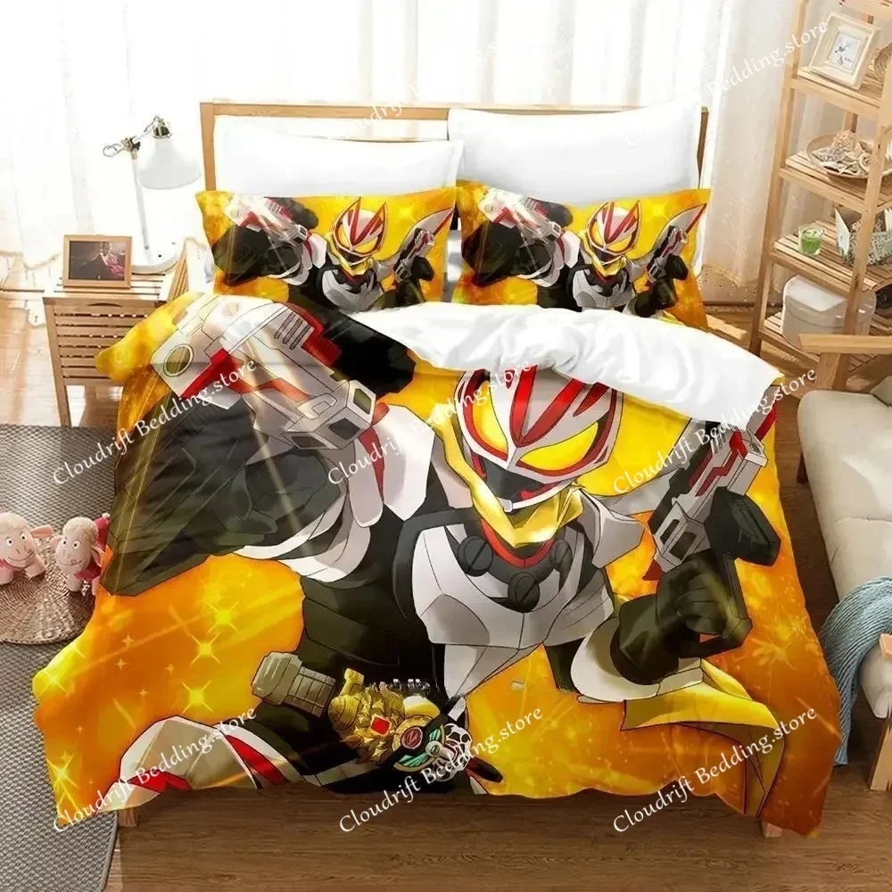 Kamen Rider Geats Bedding Set Single Twin Full Queen King Size Bed Set Adult Kid Bedroom Duvet cover Sets 3D Anime Bed Sheet Set