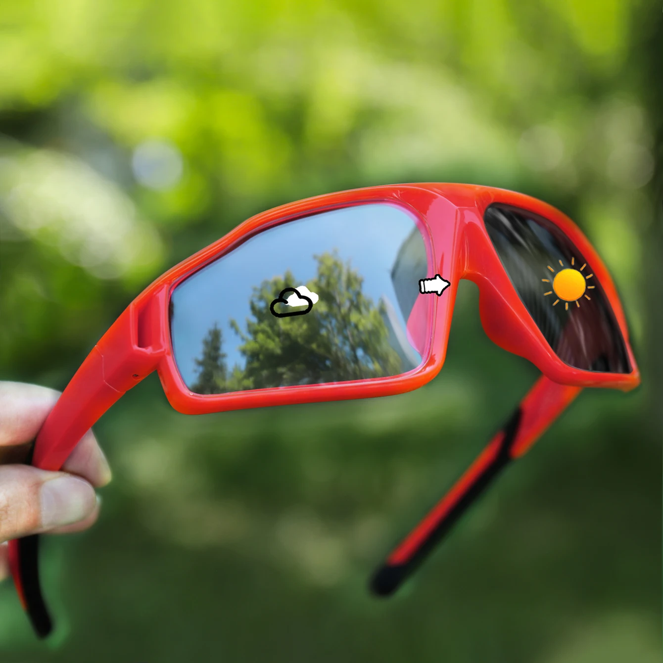 Mode Photochrome Sonnenbrille Männer Frauen Outdoor Sport Mtb Fahrrad Radfahren Angeln Brillen Platz Winddicht Klassische Brille – Detail 7