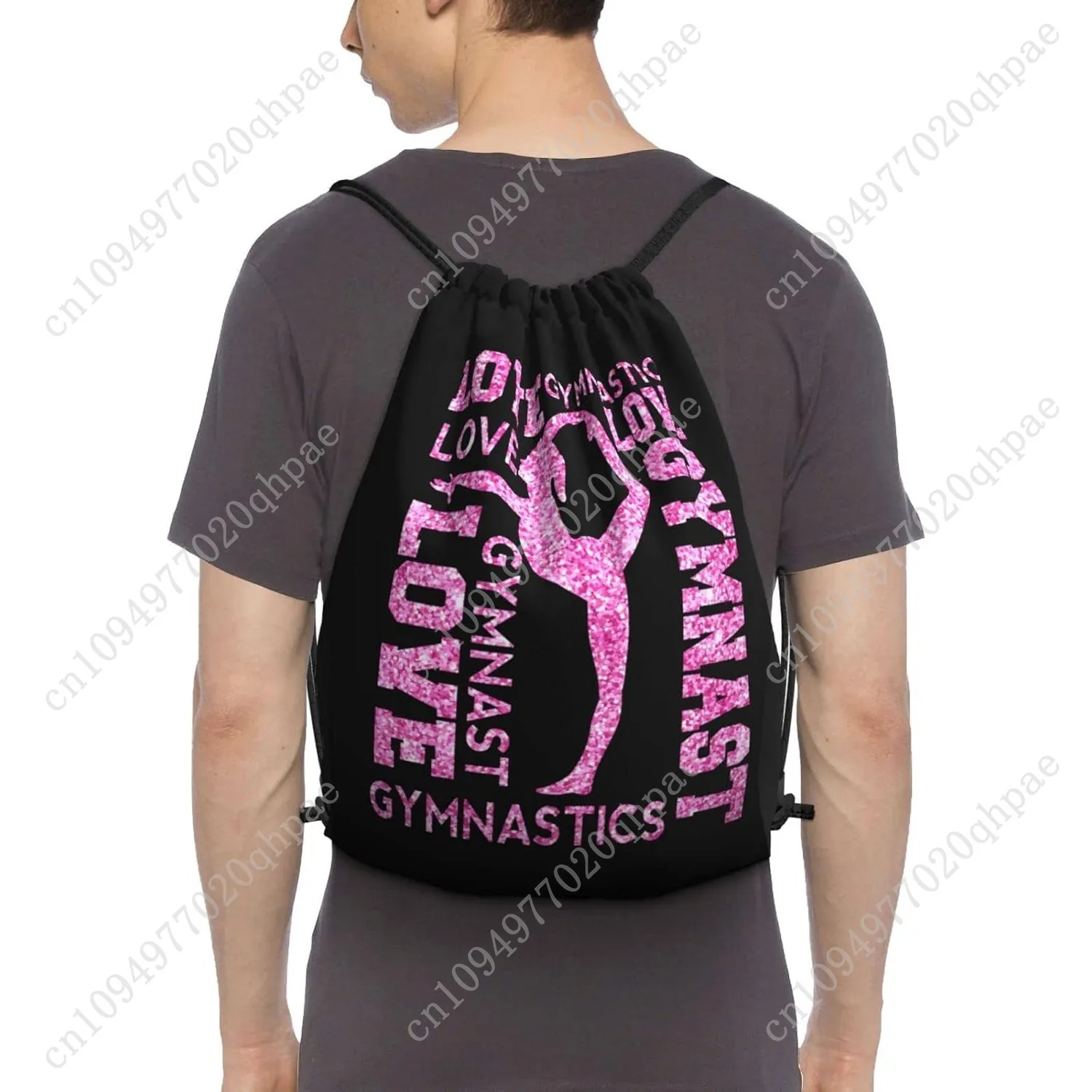 حقيبة ظهر برباط للجمباز في صالة الألعاب الرياضية، حقيبة برباط، حقيبة رياضية للنساء والرجال #3