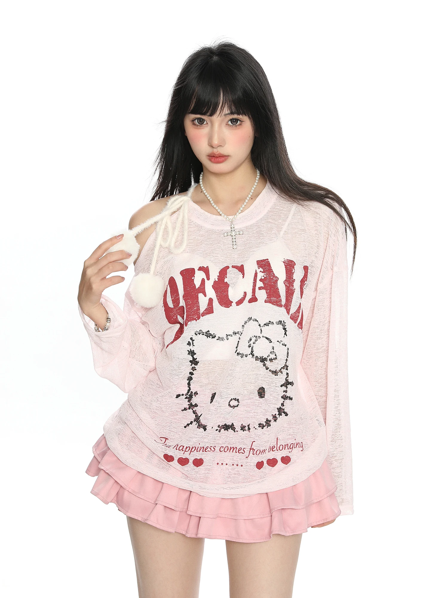 

Kit oulder Bared Long Sve T irt Women Summer Breathable Thin Sle Slimming Sun Protection Cover up Top Trendy