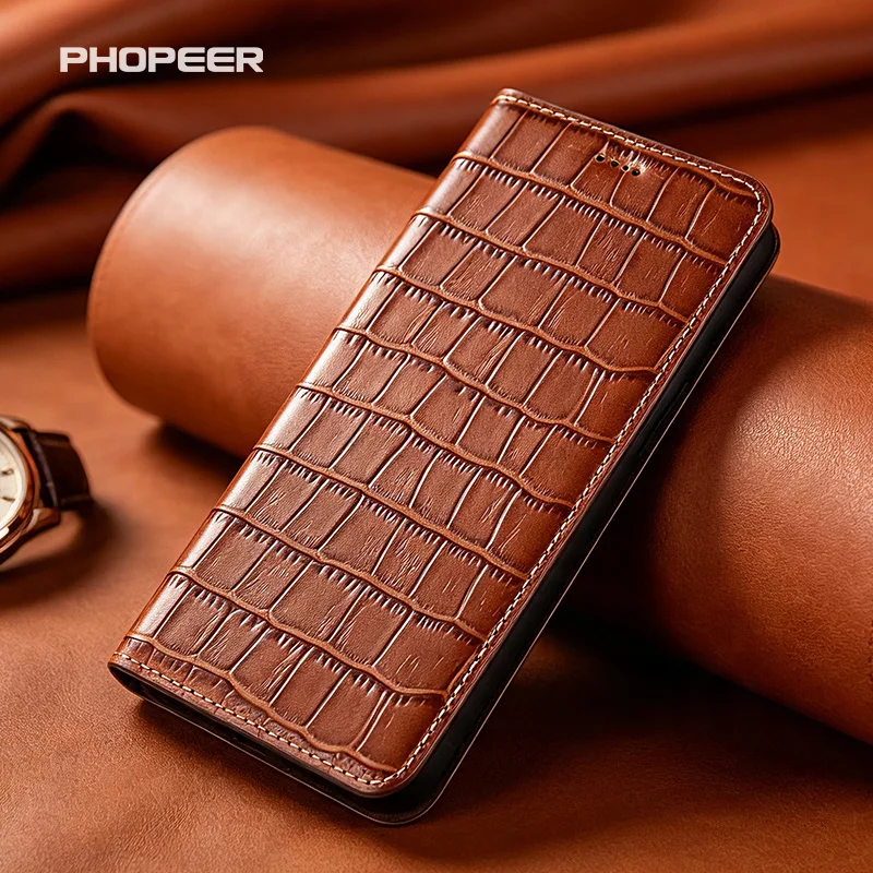 Luxury Genuine Leather Case for Sony Xperia 10 9 8 7 6 5 4 3 2 1 VI V IV III II I Bamboo Joint Texture Phone Case