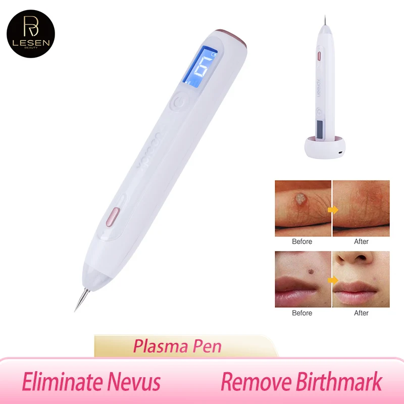 Foreverlily Moles Removal Pen Xpreen LCD Display Laser Plasma Pen Warts Remover Spot Tattoo Cleaner Skin Tag Removing Machine EU