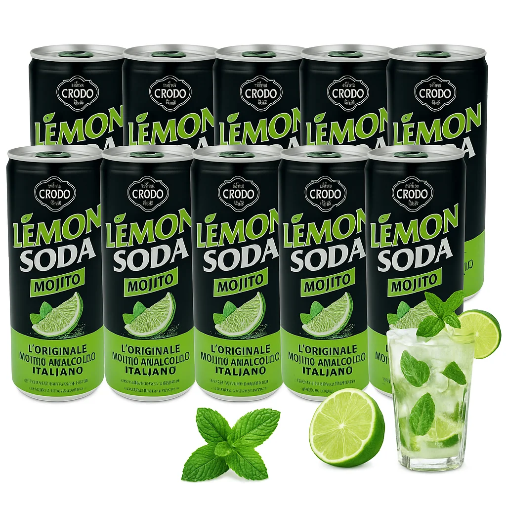 Lemon Soda Mojito Carbonated Drink 330ml X 11 - Fondi Di Crodo