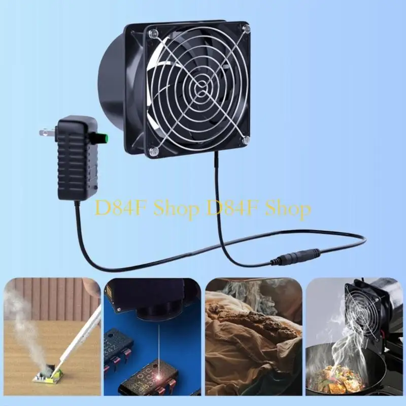 D84F Kitchen Exhaust Fan 95CFM Powerful Through Wall Basement Exhaust Fan Wall Mount