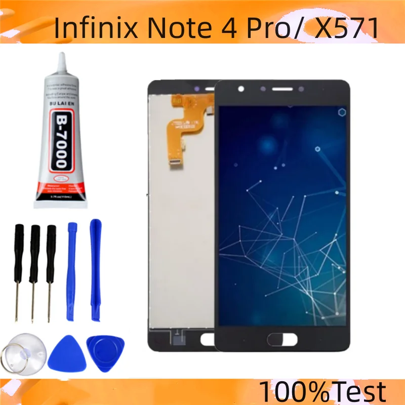 The 5.7 inch LCD screen of the Infinix Note 4 Pro X571 and the touch screen digitizer component of the Infinix X571