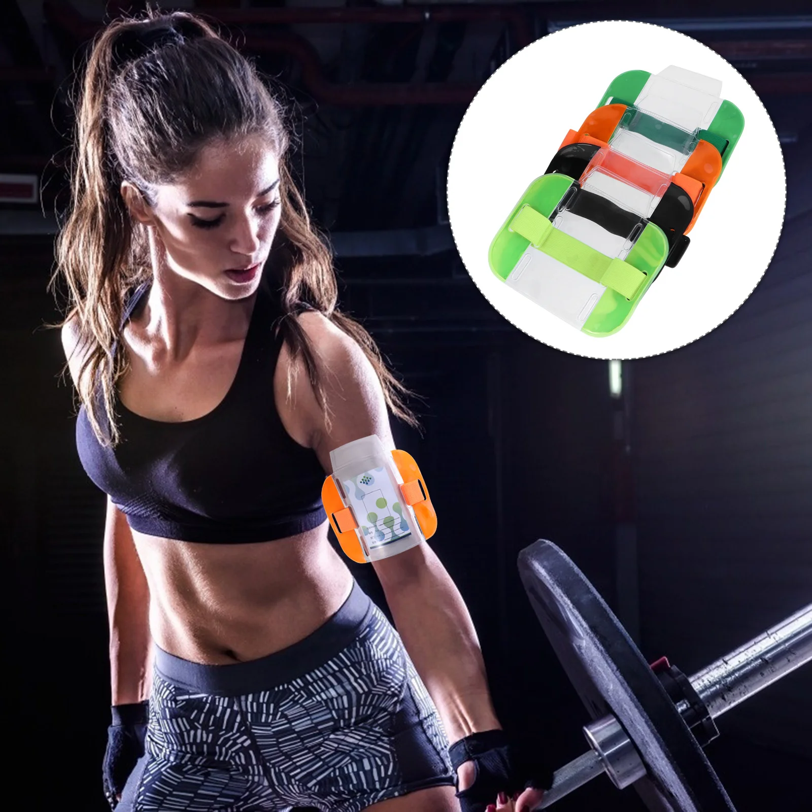 

Набор из 4 регулируемых держателей для бейджей на руку, пластиковые защитные чехлы для пропусков сотрудников и охранников, легко устанавливаемые