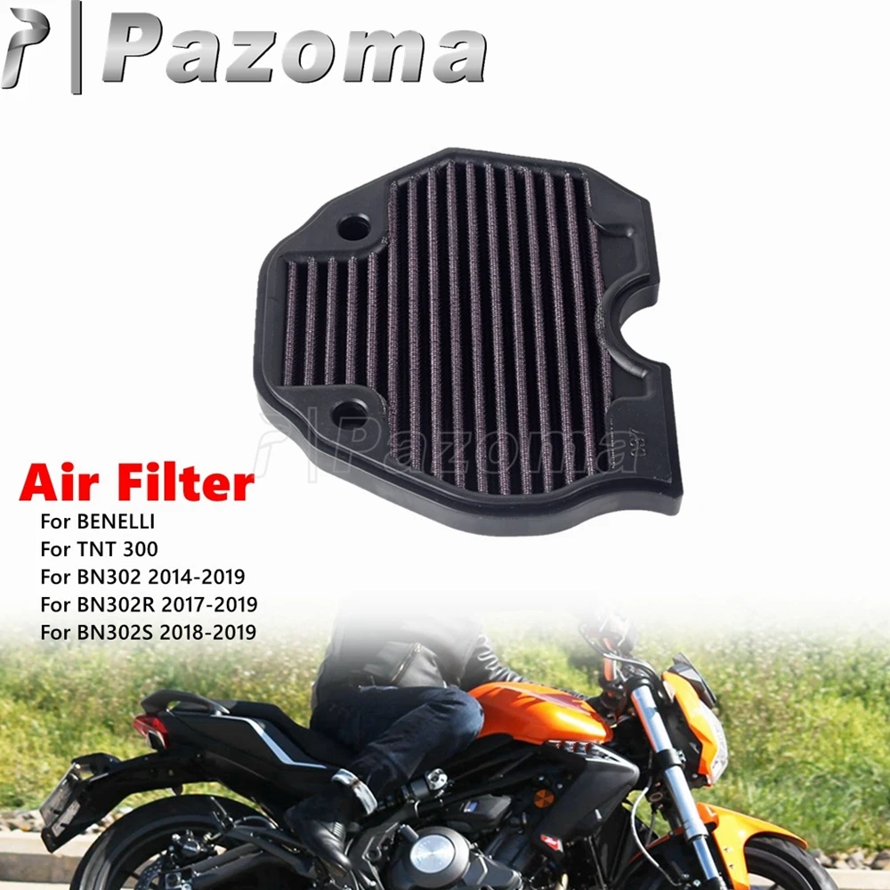 

Plastic Air Filter Motorcycle Paper Cleaner For Benelli TNT300 BN302 BN302R BN302S BN 302 TNT 300 Motorbikes Accessories 2014-19