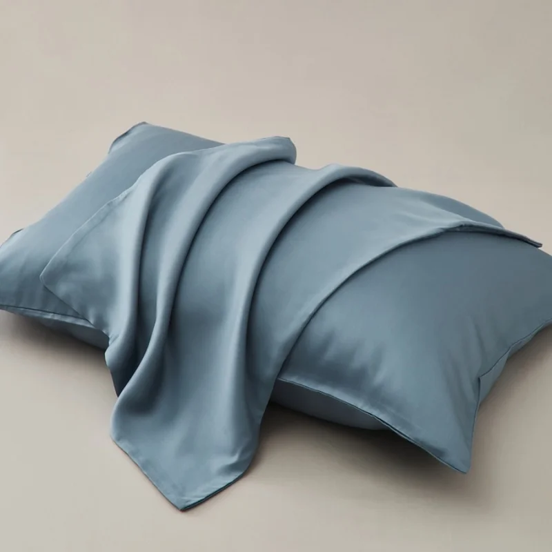 2pcs Eucalyptus lyocell Fiber Pillowcase.Silky Cool Feeling Pillow Cases Breathable Solid Pillow Cover For Home Summer 48*74cm