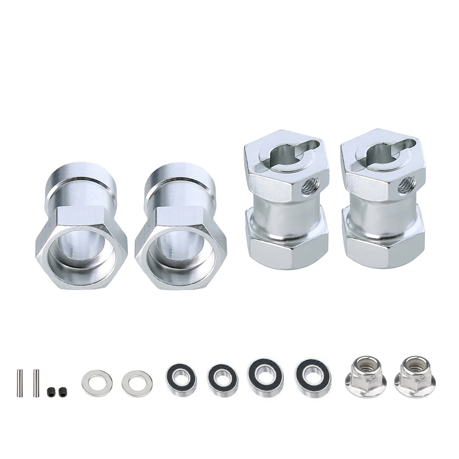 Metall 12mm Rad Sechskantnabenadapter für Tamiya CW-01 CW01 Lunchbox Mitternacht Kürbis Monster Käfer WR02 Upgrade Teile Zubehör