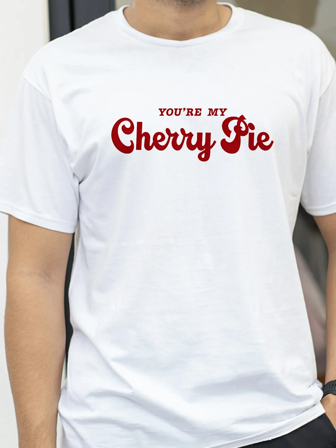 

Selena Gomez & Benny Blanco Singer Graphic T-shirt You're My Cherry Pie Song Tees I Said I Love You First Album Tshirts