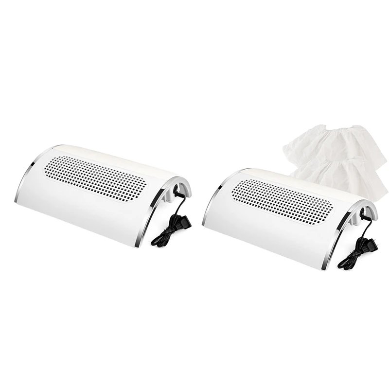 

B02C-40W Powerful Nail Dust Suction Collector With 3 Fan Vacuum Cleaner Manicure Tools Machine With 2 Bag