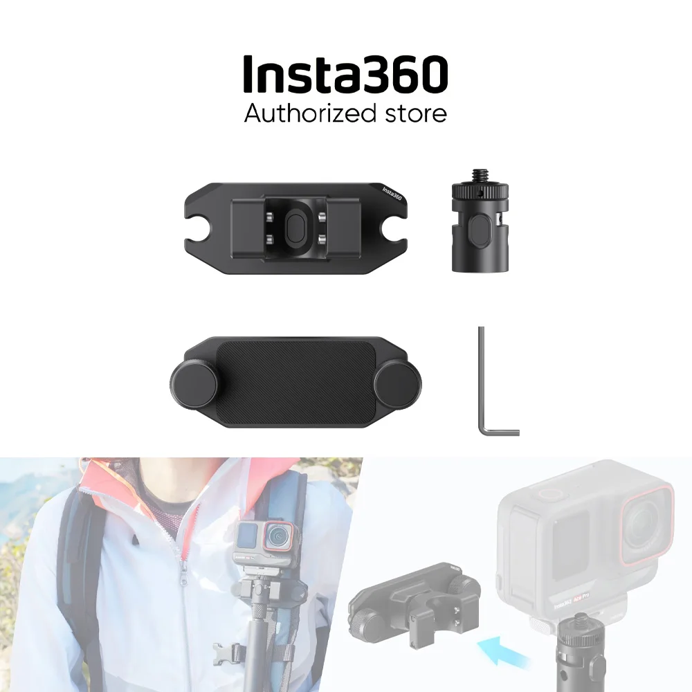 Insta360 funda magnética Original para palo de Selfie, adecuada para diferentes escenarios como senderismo y buceo