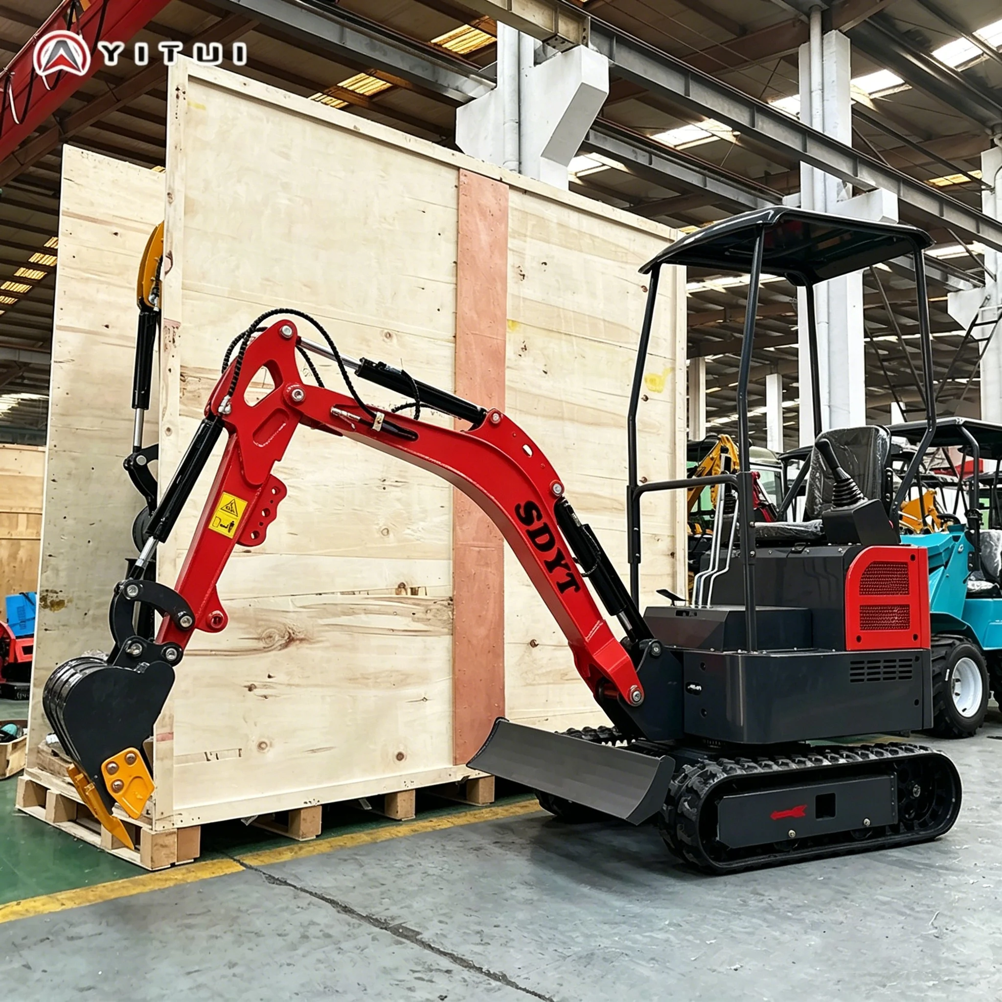 

Customized 1.5T Small Digger Agricultural Mini Excavator Durable Compact Kubota Engine Fast Operating Speed Lightweight