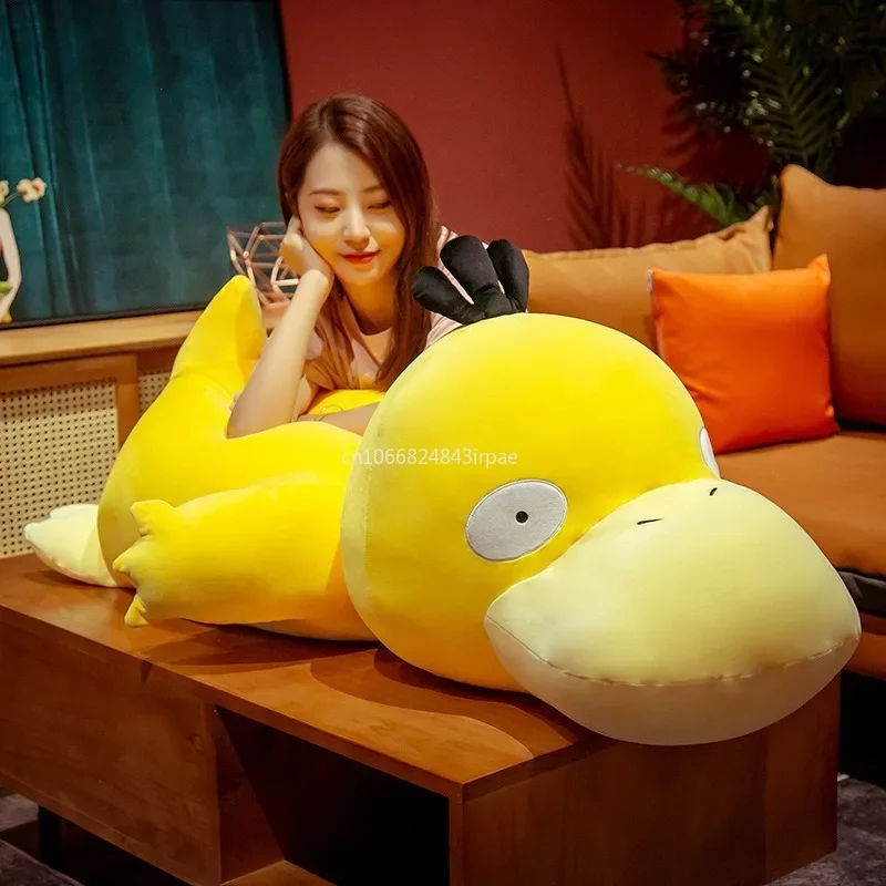 45cm lalka Pokémon leżący Psyduck wypchane zwierzę lalka Peluche duża poduszka Kawaii prezent urodzinowy dla dzieci Pokemon pluszowy