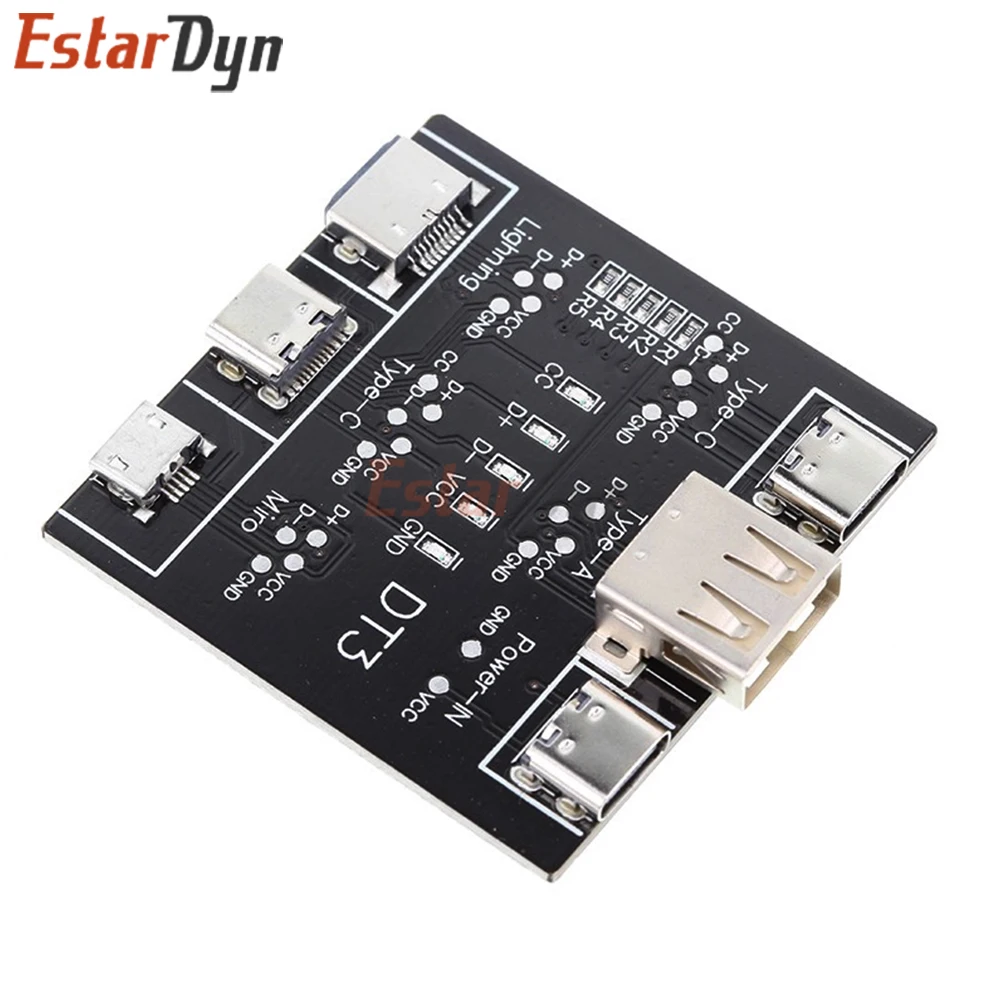 DT3 Digital Cable Tester for Type C Micro USB Short Circuit Checker ON/OFF Switch Detection Tool for Phone Charging Wire Repair