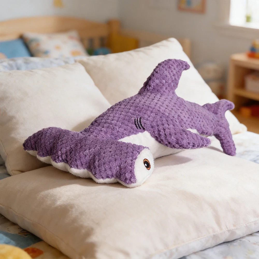Pet Bite-Resistant Plush Interactive Toy with Sound, Shark-Shaped, Suitable for Large, Medium, and Small Pets Such as Cats and Dogs, Double-Layer Fabric, Built-In Airbag view 6