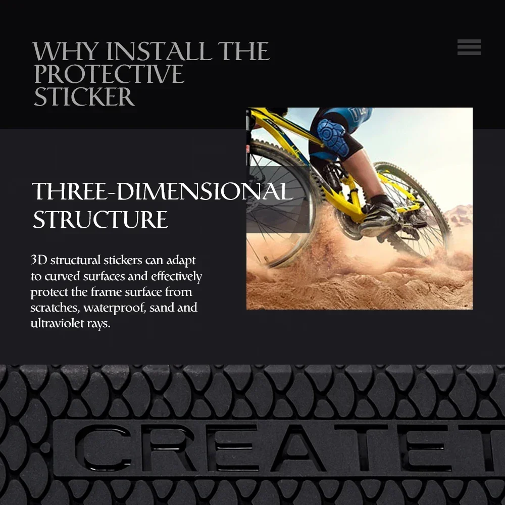 TANKE Bike Frame STICKER Anti Scratch Protector MTB / Road Bicycle Anti-Slip Sticker Protection Frame Chain Guard Protection Cov
