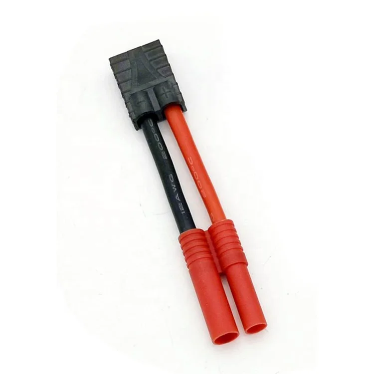 30PCS RC Lipo Battery Connector Female To Male TRX 12AWG 100mm Banana Plug Adapter Wire 100mm Plastic HXT 4mm Bullet For RC Part