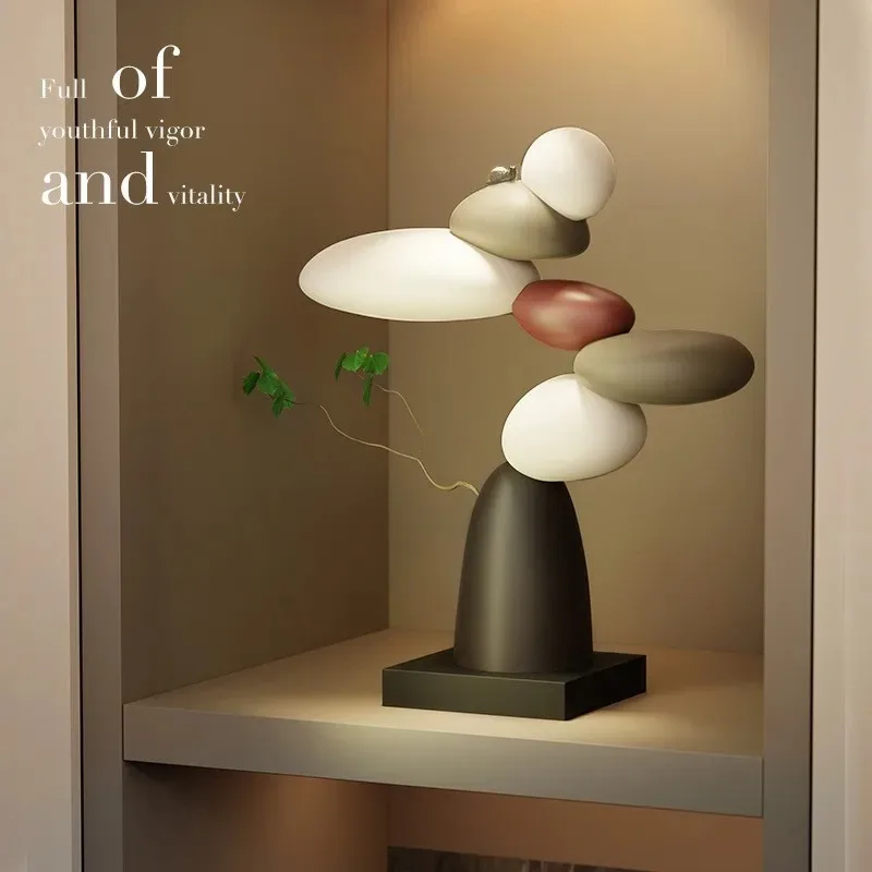 Light luxury entrance stone to run, living room TV cabinet office creative decoration ornament