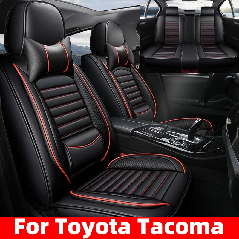 

FOR Toyota Tacoma Car seat cover artificial leather luxury waist-soft waist-wrapped waterproof wear-resistant seat cover