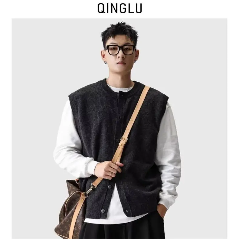 Gilet Gilet sottili da donna lavorati a maglia donna autunno plaid risvolti uniformi universitarie stile preppy accademico giovanile studente classe sexy