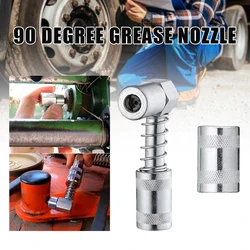 90 Degree Grease Nozzle Grease Gun Lubrication Tool Accessories Grease Gun Coupler Adapter Connector Oil Pump Tool