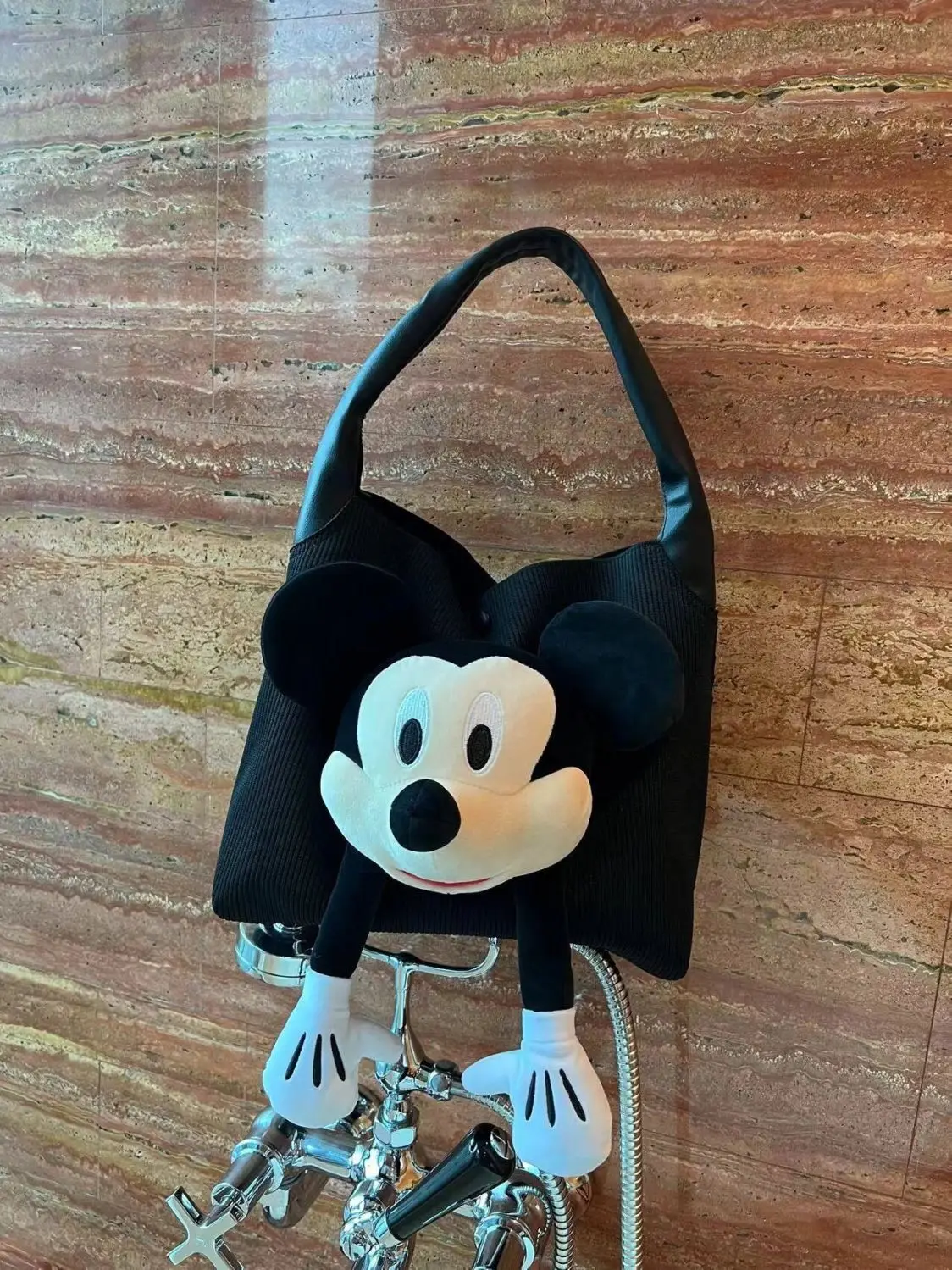 Borsa a tracolla in tela creativa di topolino per borsa a tracolla a tracolla portatile Casual moda pendolarismo per ragazze