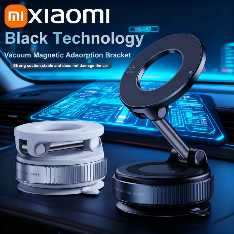 

Xiaomi 360° ° Вращающийся и складной автомобильный специальный держатель Magsafe на присоске, вакуумная магнитная подставка для телефона, держатель для телефона на присоске