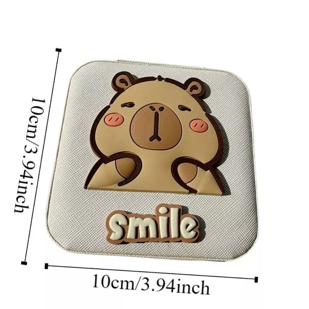New Cartoon Capybara Jewelry Storage Box Large Capacity Portable Necklace Ring Case Cute Creative Jewelry Display Box