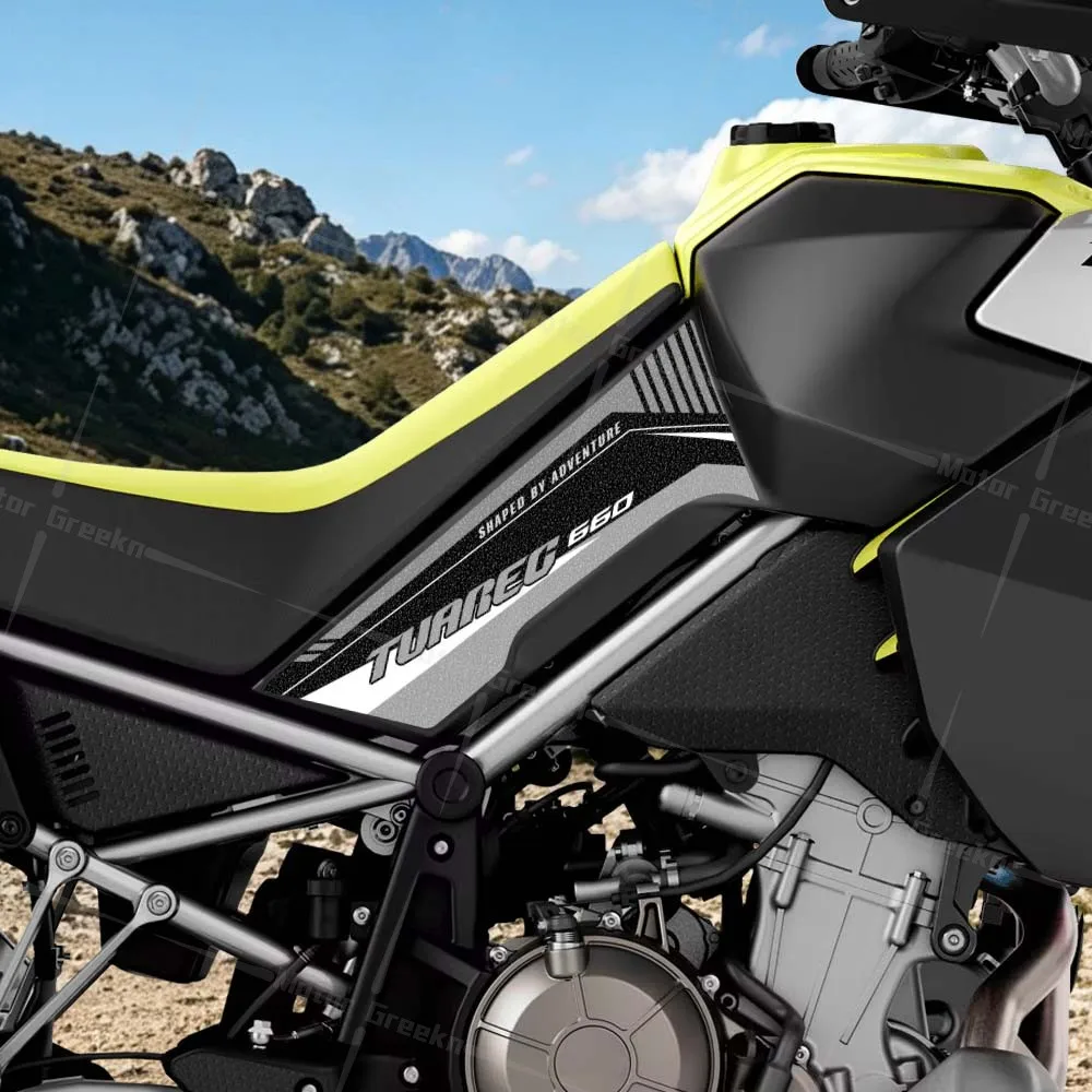 Frosted Motorcycle Accessories Fuel Tank Side Sticker Knee Grip Traction Protection Decal For Tuareg 660 TUAREG 660 2022-2025